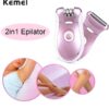 kemei-2-in-1-epilator-shaver-body-hair-remover-machine-model-2068 - 2