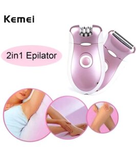 kemei-2-in-1-epilator-shaver-body-hair-remover-machine-model-2068 - 2